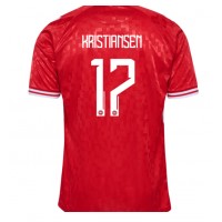 Dänemark Victor Kristiansen #17 Heimtrikot EM 2024 Kurzarm